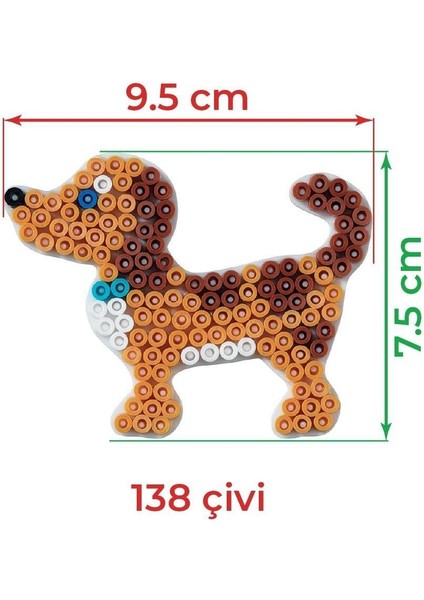 Midi Boncuk Tablası - Küçük Köpek modelleri