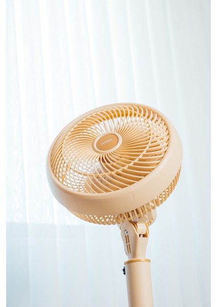 FAN12 Dynabreeze Krem/gold 9 70W 3 Hız Kademeli 2000RPM Çift Motorlu Vantilatör/ Pervanesi