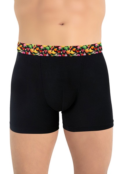 Erkek Boxer Meyve Desenli (%47 Modal - %47 Pamuk - %6 Elastan)