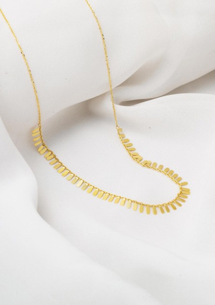 Pul Dizili Zincir Altın Kolye modelleri