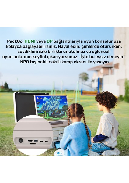 AP2718T 27'' Fhd 8/128GB Android Dokunmatik Çantalı Şarjlı Taşınabilir Smart LED Ekran indirimleri