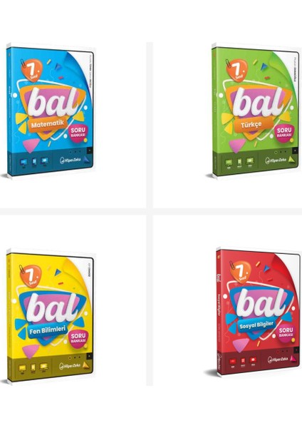 Hiper Zeka 7. Sınıf Bal Matematik + Fen + Türkçe + Sosyal Soru Ba