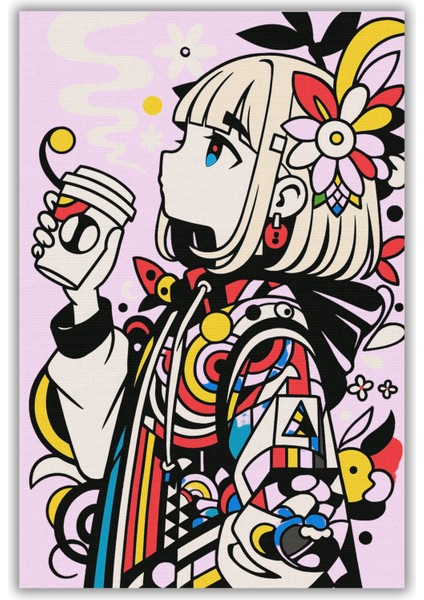 Anime Figürlü Renkli Halı Dijital Baskılı Pamuk Dokuma Kaymaz Tabanlı Yıkanabilir Antialerjik Pati Dostu Genç Kız Halısı fiyatları