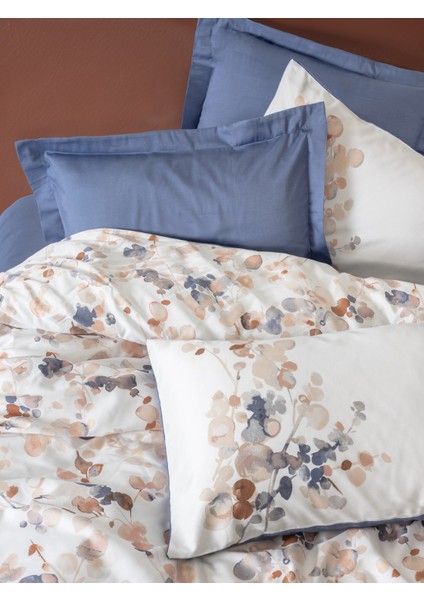 Saten Çift Kişilik Nevresim Takımı Nebulae Indigo fiyatları