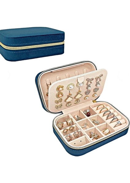 Gmn-1 Kadife Kaplama Premium Seri Lüks Takı Mücevher Kutusu - Seyahat Takı Kutusu modelleri
