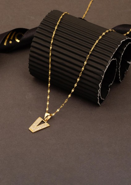 V Harfi 14 Ayar Altın Kolye fırsatları