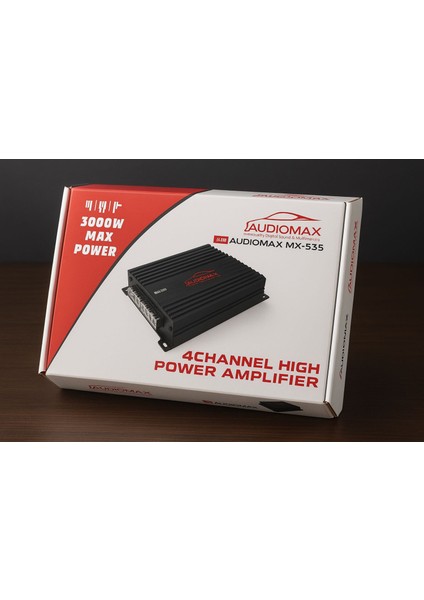 MX-535 4 Kanal 3000W High Power Amfi – Araç Ses Sistemi Amplifikatörü fiyatları