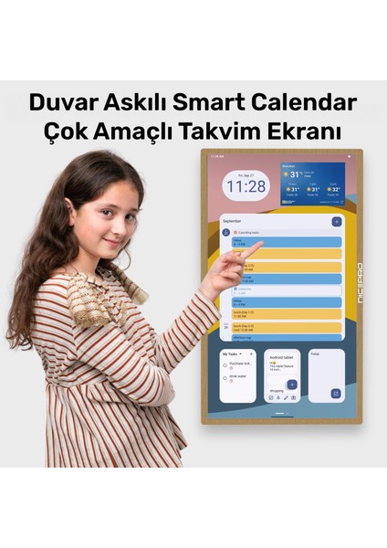 NW3299T 32'' Full Hd 4/64GB Android Dokunmatik Dijital Aile Takvimi Smart LED Ekran fiyatları
