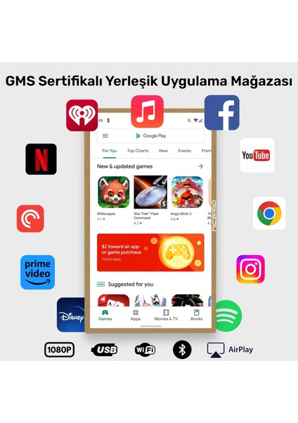 NW3299T 32'' Full Hd 4/64GB Android Dokunmatik Dijital Aile Takvimi Smart LED Ekran indirimleri