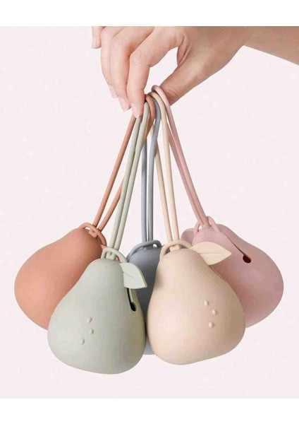 Armut Şekilli Silikon Emzik Saklama Kutusu (Mavi) fırsatları