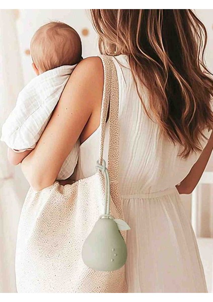 Armut Şekilli Silikon Emzik Saklama Kutusu (Mavi) indirimleri