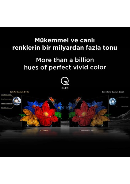 55Q6C 55" 139 Ekran Uydu Alıcılı 4K Ultra HD MiniLED Google TV