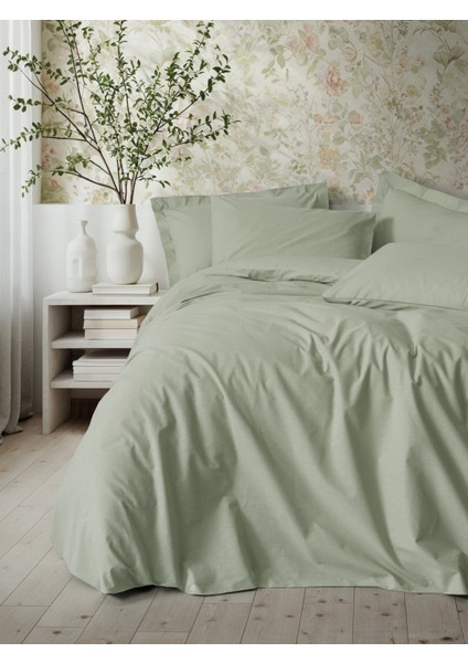 Plain Çift Kişilik Nevresim Takımı Plain Adaçayı