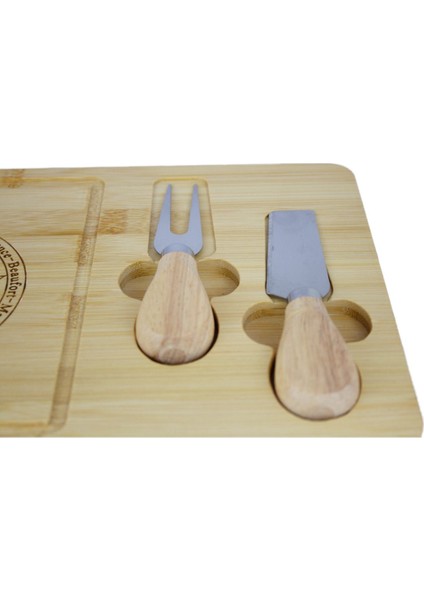 Ahşap Peynir Sunum Tahtası Seti – Bıçak ve Çatal Dahil, Doğal Bambu Malzeme ile Şık Tasarım modelleri