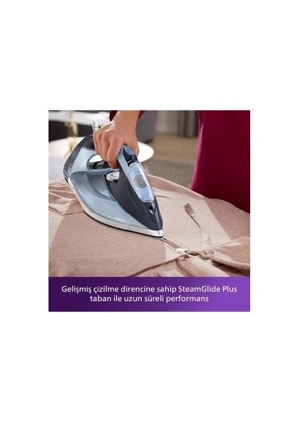 2800W Buharlı Ütü - Güçlü Performans, Hızlı Isınma, SteamGlide Taban, Dikey Buhar ve Ayarlanabilir Isı Kontrolü fırsatları
