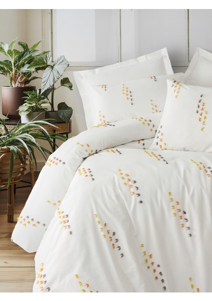 Twirly Çift Kişilik Nevresim Takımı Feya Tarçın