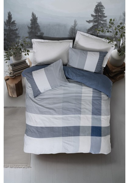 Nordek Ranforce Çift Kişilik Nevresim Takımı Liva Gri