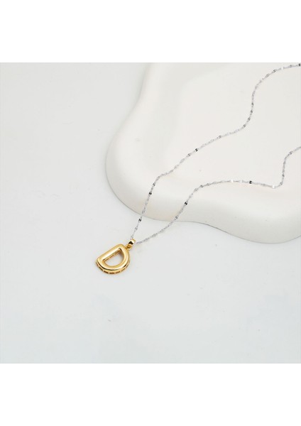 D Harfi Balon 14 Ayar Altın Kolye Ucu modelleri