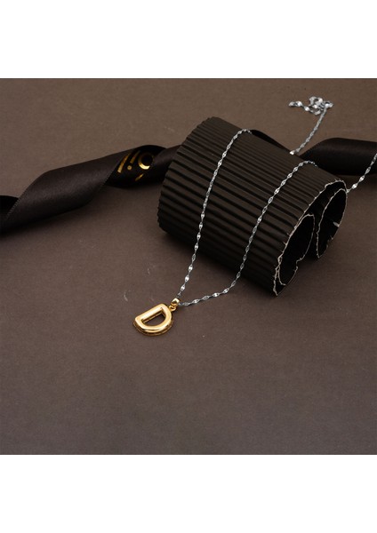 D Harfi Balon 14 Ayar Altın Kolye Ucu fırsatları