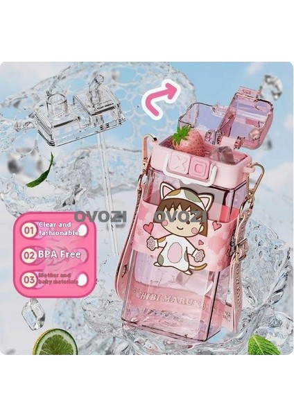 520ML Sanrio Çizgi Film Çocuk Öğrenci Kupa (Yurt Dışından)