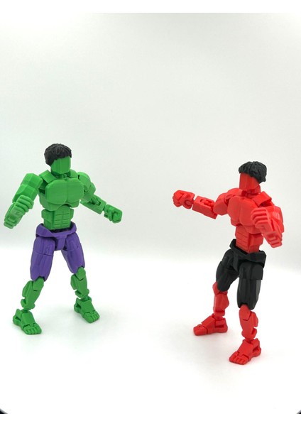 Hulk & Red Hulk – Ikili Marvel Kahraman Dummy Figür Seti