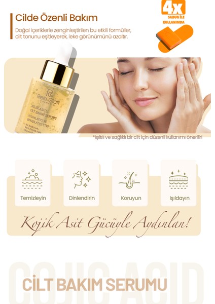 Kojic Asit Serumu, Portakal ve Kojik Asit Içeriğiyle Leke Karşıtı Beyazlatıcı Serum 30 ml fiyatları