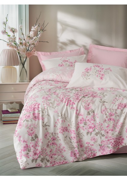 Tek Kişilik Nevresim Takımı Floren Pembe