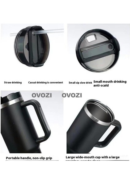 1200ML 304 Paslanmaz Çelik Yalıtımlı Kulplu Kupa (Yurt Dışından) fiyatları