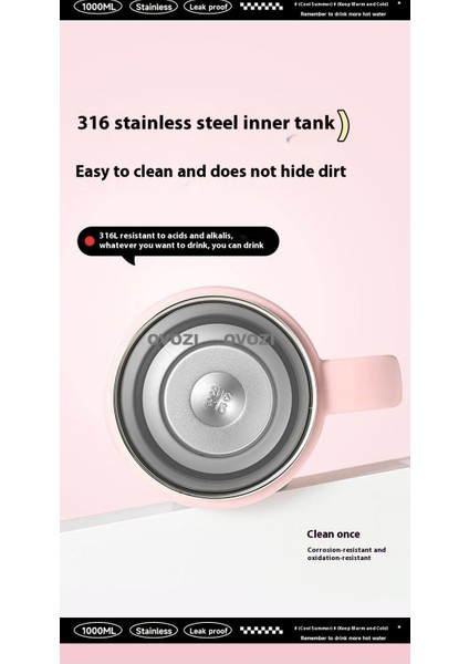 1000ML Yüksek Değerli Büyük Kapasiteli 316 Paslanmaz Çelik Yalıtım Kabı (Yurt Dışından) modelleri