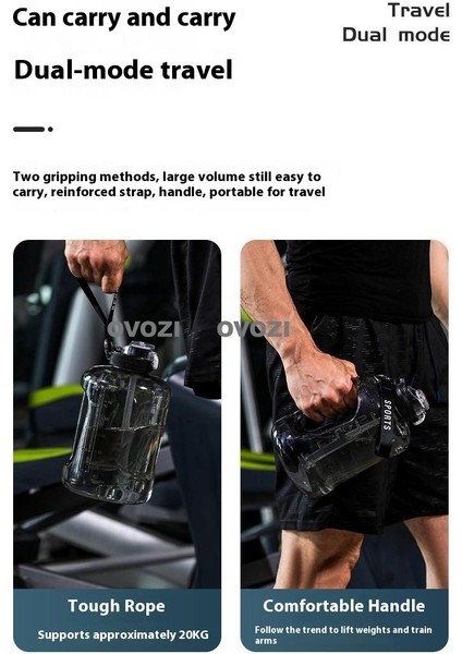 2.5l Büyük Kapasiteli Spor ve Fitness Pipetli Su Şişesi (Yurt Dışından) modelleri