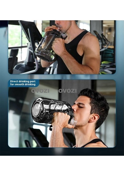 2.5l Büyük Kapasiteli Spor ve Fitness Pipetli Su Şişesi (Yurt Dışından) fırsatları