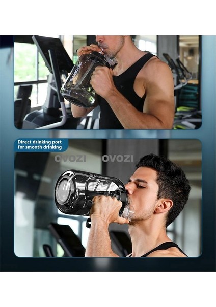2.7l Büyük Kapasiteli Spor ve Fitness Pipetli Su Şişesi (Yurt Dışından) fırsatları