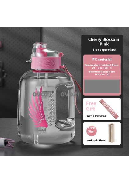 4l Çay ve Su Ayrıştırma Pipetli Büyük Kapasiteli Spor ve Fitness Su Isıtıcısı (Yurt Dışından)