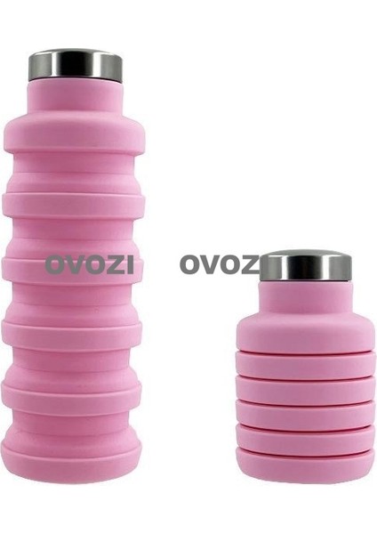 500ML Gıda Sınıfı Silikon Spor Açık Katlanır Kupa Emme Ağzı Tasarımı (Yurt Dışından)