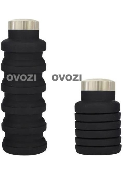 500ML Gıda Sınıfı Silikon Spor Açık Katlanır Kupa Emme Ağzı Tasarımı (Yurt Dışından)