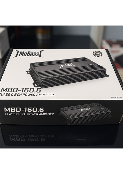 MBD-160.6 Class-D 6 Kanal Oto Amfi | Yüksek Güçlü 6ch Power Amplifier