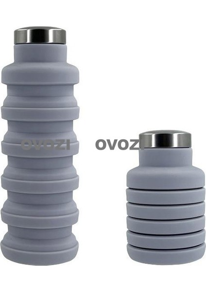 500ML Gıda Sınıfı Silikon Spor Açık Katlanır Kupa Emme Ağzı Tasarımı (Yurt Dışından)