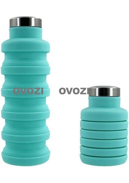 500ML Gıda Sınıfı Silikon Spor Açık Katlanır Kupa Emme Ağzı Tasarımı (Yurt Dışından)