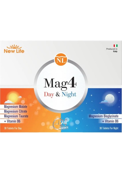 Asfstore New Life Mag 4 Day 30 Tablet & Night 30 Tablet