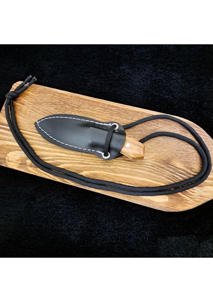 Boyun Askılı Mini Kamp Bıçağı Mini Bıçak Deri Kılıflı Kamp Bıçağı Hediyelik Bıçak modelleri