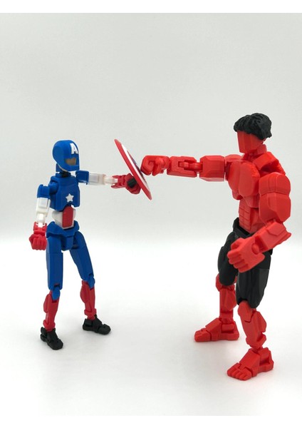 Red Hulk & Captain America – Ikili Marvel Kahraman Dummy Figür Seti fiyatları