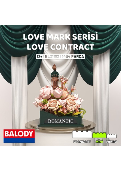 Love Mark Serisi Love Contract Mini Blok Yapı Bloğu Seti