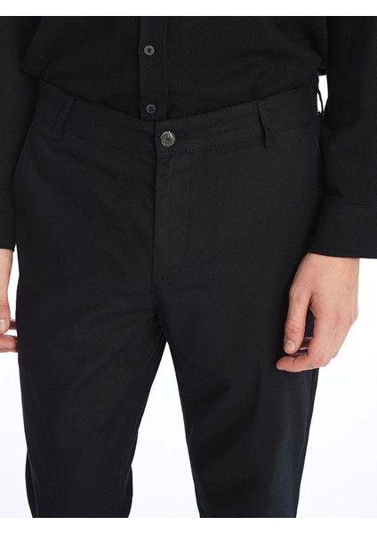 Southblue Siyah Standart Kalıp Poplin Erkek Pantolon modelleri