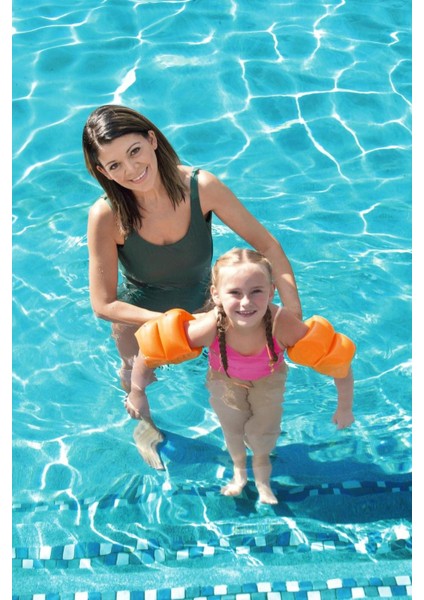 Çocuk Yüzme Kolluk 3-6 Yaş 19-30 kg Şişme Deniz Havuz Yüzücü Kolluk Yüzme Kolluğu Turuncu modelleri