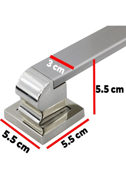Sürgülü Kapı Çekme Kolu Tutma Kulpu Kulbu Çelik Dış Kapı Tutamağı Kol Saten 50 cm indirimleri