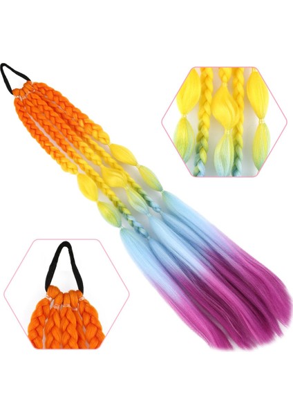 Bn Ve Düz Salaş Örgülü Lastikli At Kuyruğu / Acm22