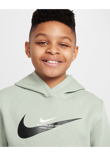 Sportwear Older Fleece Pullover Çocuk Sweattişört modelleri