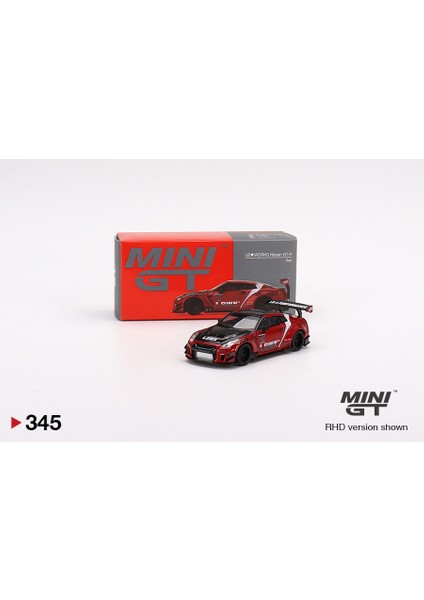 1/64 345 Lb★works Nissan Gt-R R35 Type 2, Rear Wing Ver 3 , Lb Work Livery 2.0 Red