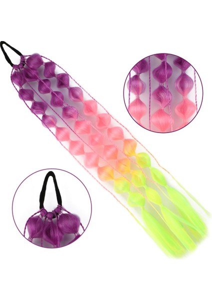 Bn Örgülü Lastikli At Kuyruğu / Acm21