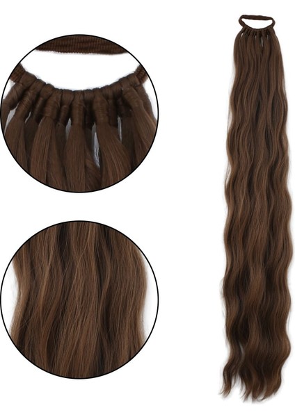 Lastik Tokalı At Kuyruğu Su Dalgalı / Kumral